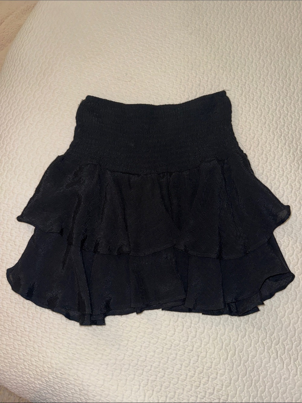 Altar'd State Women's Black Tiered Ruffle Skirt XS